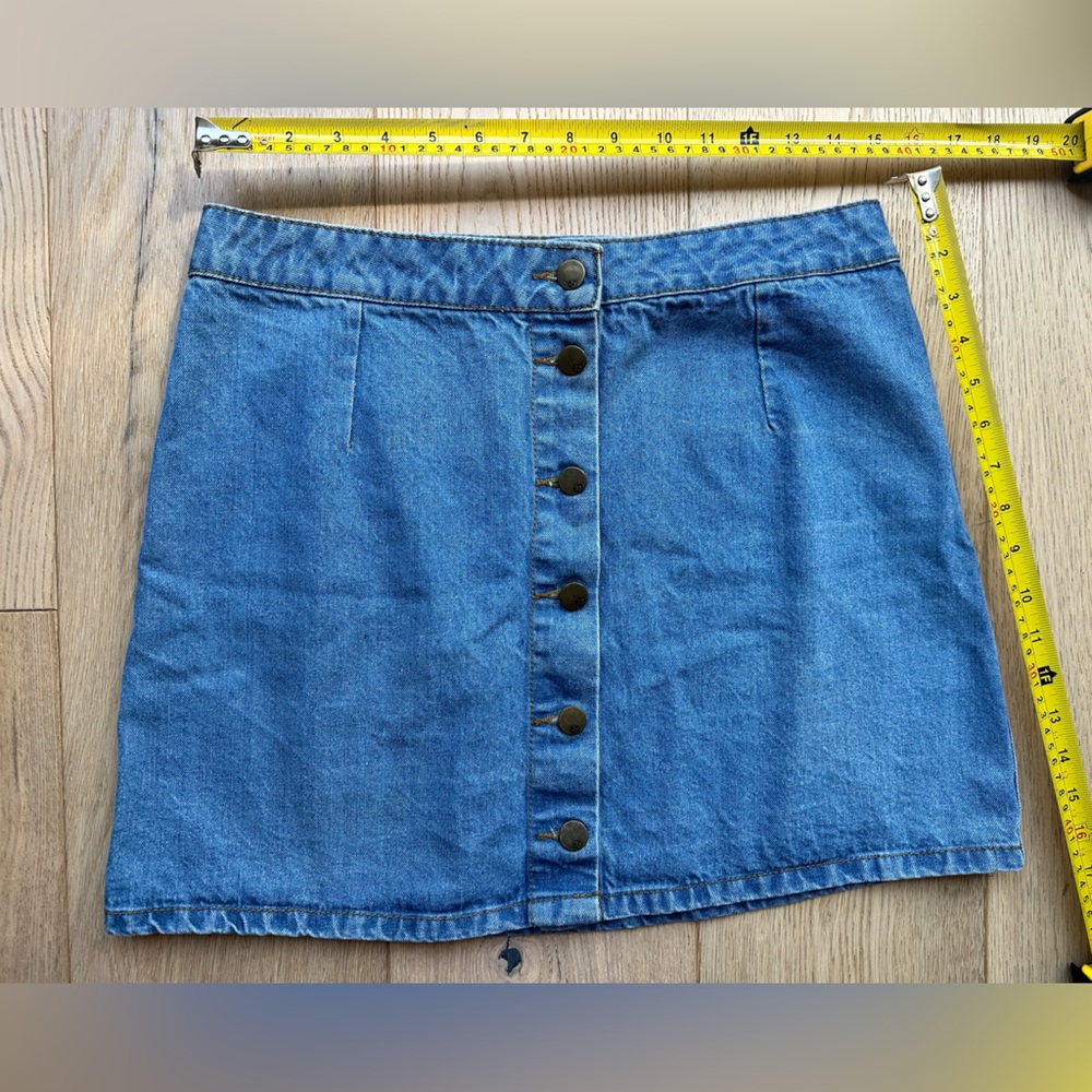 Denim mini skirt
